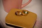 Vintage 9 karaat opaal en smaragd, Elle's Atelier, Elle's Atelier, 19 tot 20, Elle's Atelier