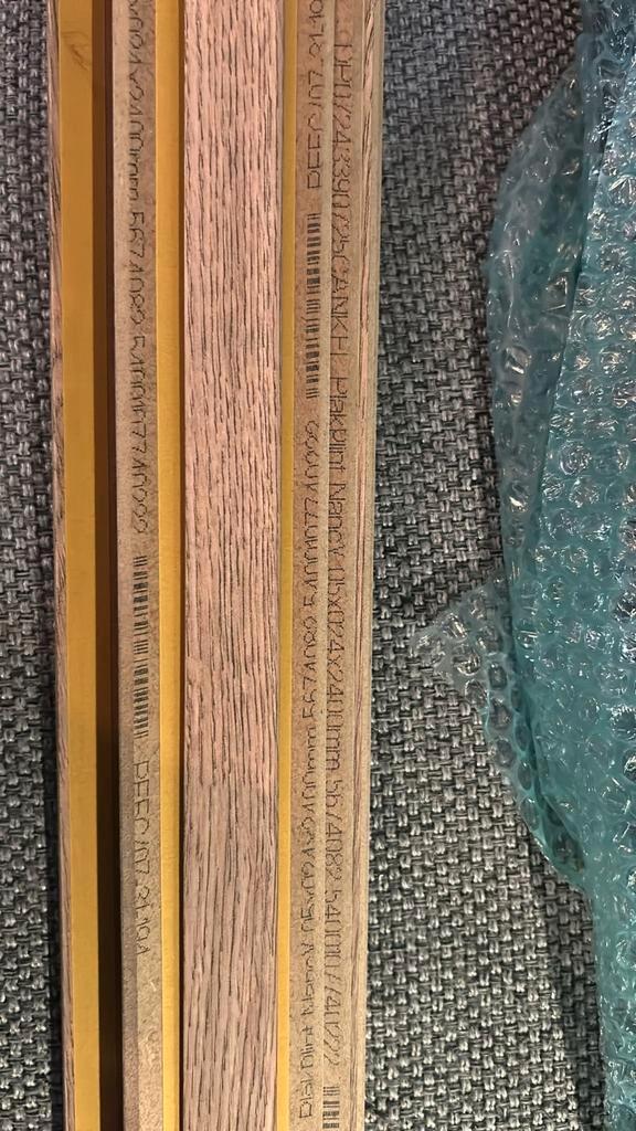 Plakplinten - Praxis Nancy, Doe-het-zelf en Verbouw, Plinten en Afwerking, Nieuw, Plinten, Mdf, 200 tot 250 cm, Ophalen of Verzenden