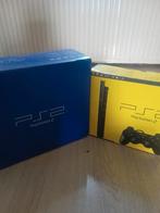PlayStation 2 Slim & PHAT, Ophalen, Zo goed als nieuw, Zwart, Met 2 controllers