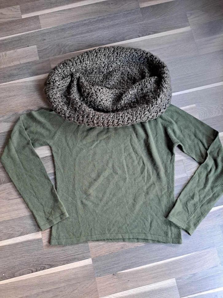 Bruphils trui met wol, angora en cashmere mt S/M, Kleding | Dames, Truien en Vesten, Zo goed als nieuw, Maat 38/40 (M), Groen