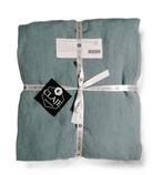 100% linnen hoeslaken 180x200 Soft Rafblauw, Blauw, Hoeslaken of Sloop, Ophalen of Verzenden, Nieuw