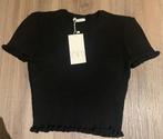 Zara T-Shirt, Nieuw, Maat 38/40 (M), Zwart, Korte mouw