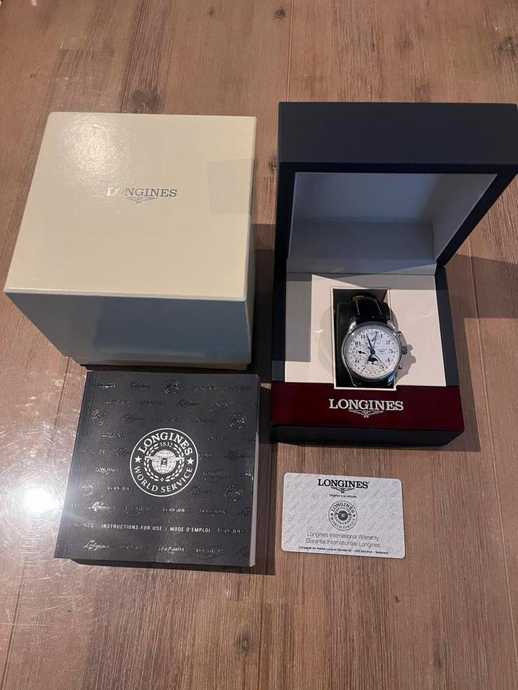 Longines Master Collection Chrono Moonphase L2.773.4.78.3, Sieraden, Tassen en Uiterlijk, Horloges | Heren, Nieuw, Polshorloge
