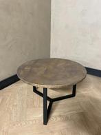 Goud Croco ronde salontafel | Luxury Interiors, Ophalen, Eikenhout, 50 tot 100 cm, Rond