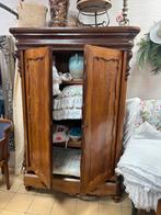 antieke kast, kledingkast, lange kast mahonie, Ophalen