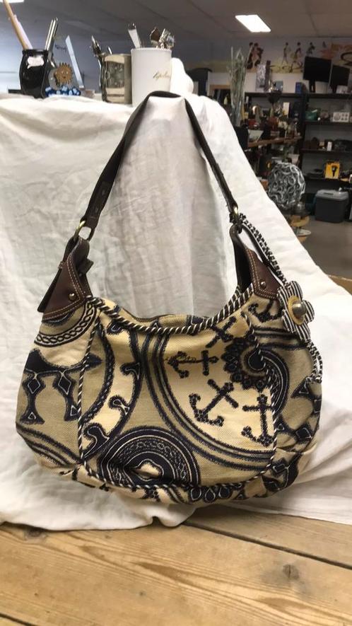 Oilily tas blauw - beige nauwelijks gebruikt, Sieraden, Tassen en Uiterlijk, Tassen | Damestassen, Ophalen of Verzenden
