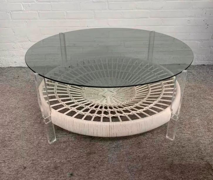 Tafel vintage Pastoe space age salontafel jaren 60., Huis en Inrichting, Tafels | Salontafels, Ophalen of Verzenden