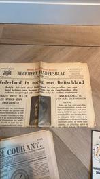 Historische Kranten w.o. 2 tweede Wereldoorlog oorlog, Verzamelen, 1940 tot 1960, Krant, Ophalen of Verzenden