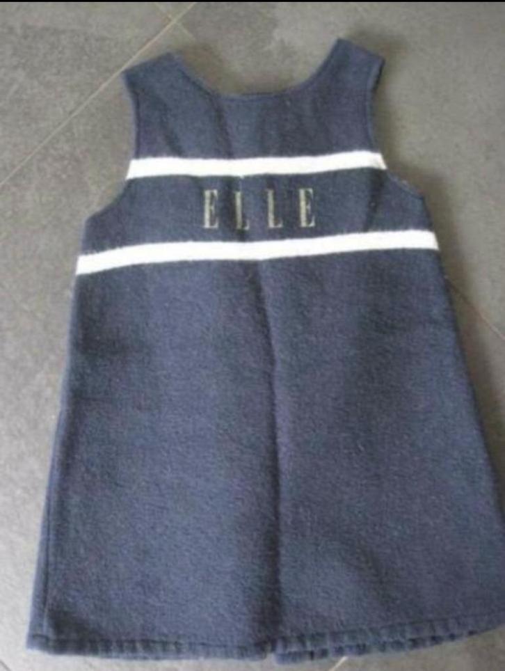 ELLE Superleuke donkerblauwe tuniek , maat 8 / 128, Kinderen en Baby's, Kinderkleding | Maat 128, Gebruikt, Meisje, Trui of Vest