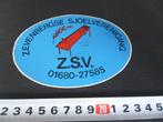 sticker ZSV zevenbergen sjoelvereniging sjoelen, Ophalen, Zo goed als nieuw, Bedrijf of Vereniging