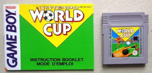 World Cup voor de Nintendo Gameboy + boekje, Spelcomputers en Games, Games | Nintendo Game Boy, Gebruikt, Ophalen of Verzenden