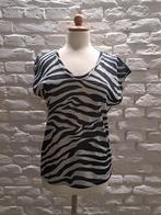 Zebra T-shirt - Maat 36, Only, Verzenden, Zwart, Zo goed als nieuw