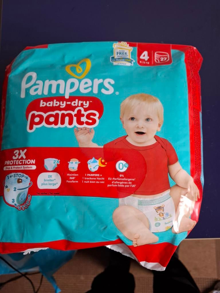 Pampers Baby-Dry Pants Maat 4 - Bijna Vol Pak, Nacht- of Onderkleding, Gebruikt, Pampers, Jongetje of Meisje