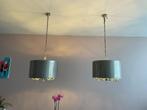 Kroonluchters RVS - 2 stuks, Huis en Inrichting, Lampen | Hanglampen, Ophalen, Gebruikt