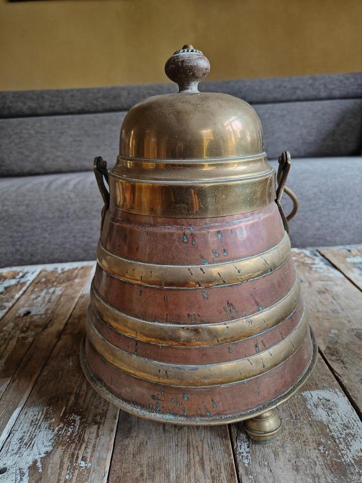 Antieke Koperen Doofpot – Victoriaanse Sfeer (19e eeuw), Antiek en Kunst, Antiek | Koper en Brons, Koper, Ophalen of Verzenden