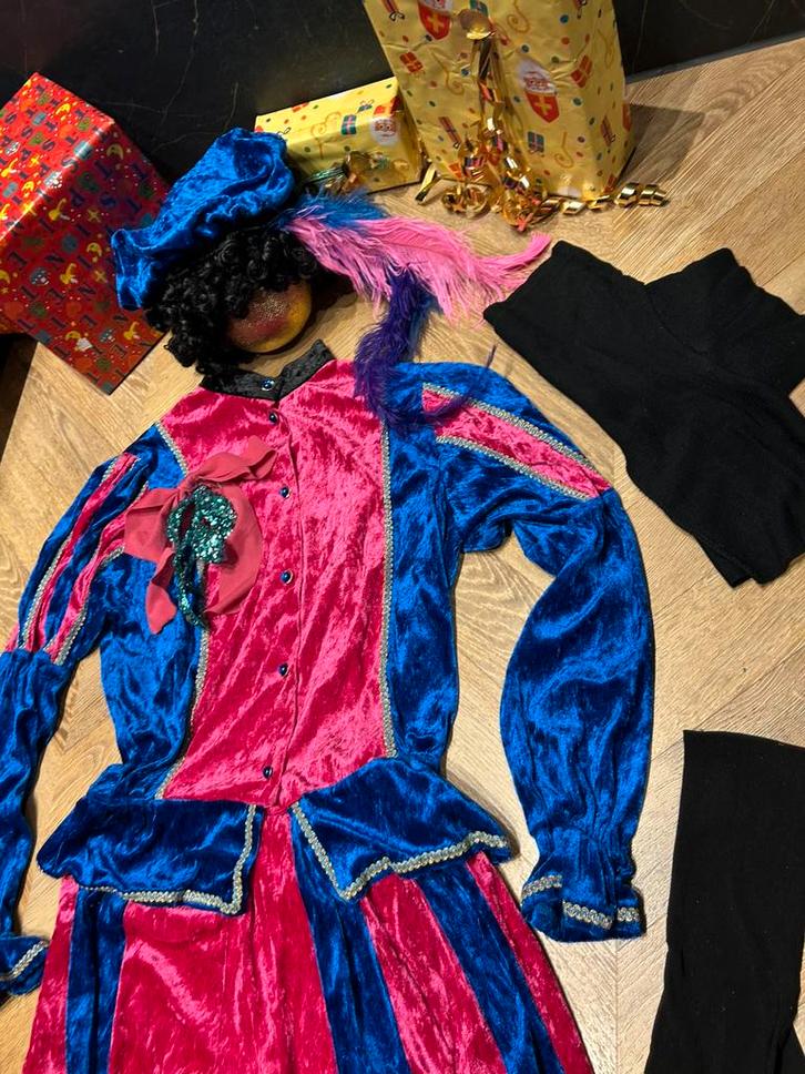 Pietenpak roze blauw glitter maat s handwerk set sinterklaas, Diversen, Sinterklaas, Nieuw, Ophalen of Verzenden