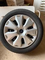 Winterbanden op stalen velgen, Dunlop Winter Sport 5, Ophalen, 16 inch, Banden en Velgen, Winterbanden