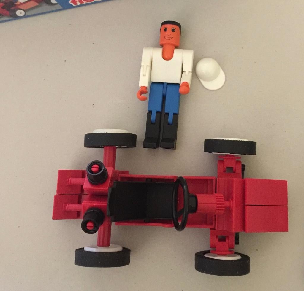 Fischer Technik Go Cart kart met poppetje, Kinderen en Baby's, Speelgoed | Educatief en Creatief, Ophalen of Verzenden, Gebruikt