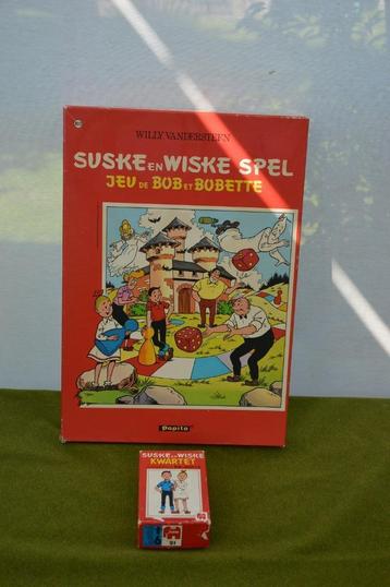 Vintage Suske en Wiske bordspel en kwartet uit 1981,Papita beschikbaar voor biedingen