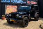 Jeep Wrangler -4.0i-Black Rugged Ridge Edition-, Auto's, Stof, Gebruikt, Zwart, Zwart