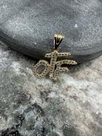 14k Gouden OTF Hanger Iced, Overige voorstellingen, Nieuw, Ophalen of Verzenden, Met edelsteen