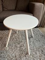 Bijzet tafel wit rond, Minder dan 55 cm, Gebruikt, Rond, Hout