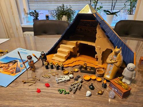 Playmobil 5386 Piramide van de farao en Playmobil 6483 schat, Kinderen en Baby's, Speelgoed | Playmobil, Zo goed als nieuw, Complete set