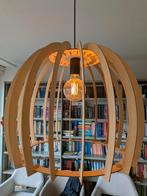 Twee houten  lampen, Ophalen, Gebruikt, 50 tot 75 cm, Design