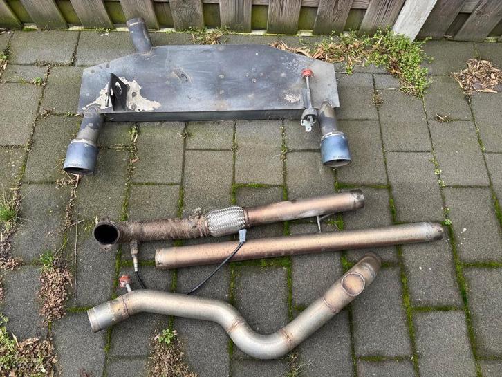 500 Abarth Gtech RVS uitlaatsysteem 70mm (opknapper), Auto-onderdelen, Uitlaatsystemen, Fiat, Gebruikt, Ophalen