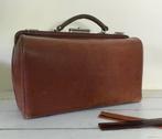 Antieke Franse leren tas dokterstas met toilettas, Antiek en Kunst, Ophalen of Verzenden