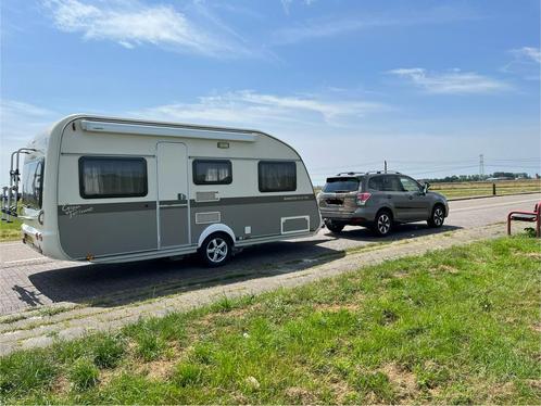 Avento AGT 470 TEB, Caravans en Kamperen, Caravans, Particulier, tot en met 4, 1000 - 1250 kg, Treinzit, Avento, Dwarsbed, 2 aparte bedden