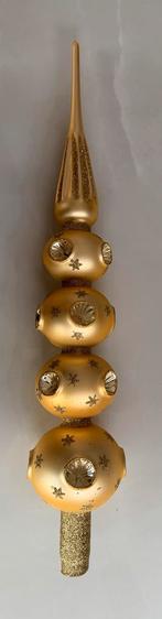 Gouden piek voor in de kerstboom, Diversen, Kerst, Ophalen of Verzenden, Zo goed als nieuw