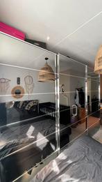 Grote kledingkast met spiegeldeuren te koop, Huis en Inrichting, Kasten | Kledingkasten, Ophalen, Zo goed als nieuw, 50 tot 75 cm