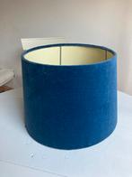 Lampenkappen: Blauw fluweel & 2x Ecru, Gebruikt, Blauw, Rond, Ophalen of Verzenden