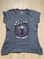 Miss America 'Liberty City Tour' T-shirt | Maat XL, Grijs, Ophalen of Verzenden, Zo goed als nieuw, Maat 46/48 (XL) of groter