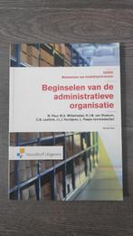 Beginselen van de Administratieve organisatie ISBN: 97890017, Ophalen of Verzenden, Zo goed als nieuw, Noordhoff Uitgevers, Accountancy en Administratie
