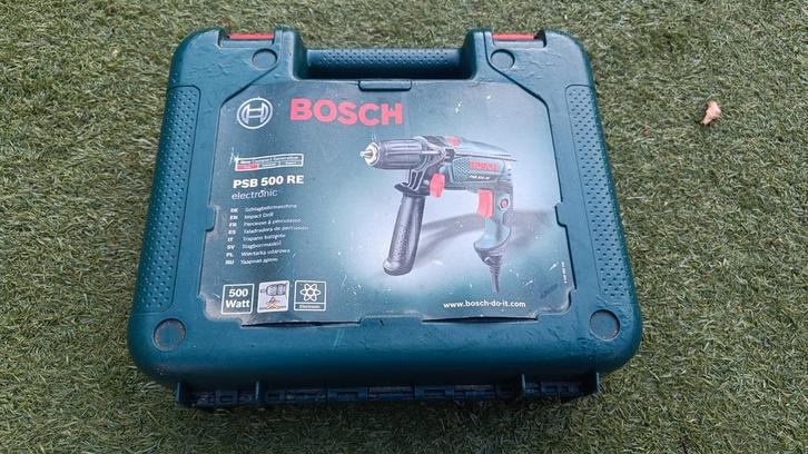 Bosch Boormachine - PSB 500 RE, Doe-het-zelf en Verbouw, Gereedschap | Boormachines, Gebruikt, Boormachine, 400 tot 600 watt, Klopboormechanisme