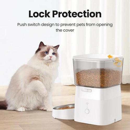 Automatische Kat Voeder - Wifi Cat Feeder, Dieren en Toebehoren, Kattenvoerbakken en Drinkbakken, Nieuw, Ophalen of Verzenden
