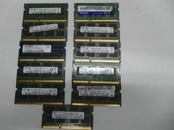 11 X 2 Gb PC3 laptop sdram 2switchonline beschikbaar voor biedingen