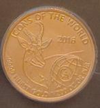 2 Stuks Puur Goud Muntjes Van 24 Karaat Wereld Munt, Ophalen of Verzenden, Goud