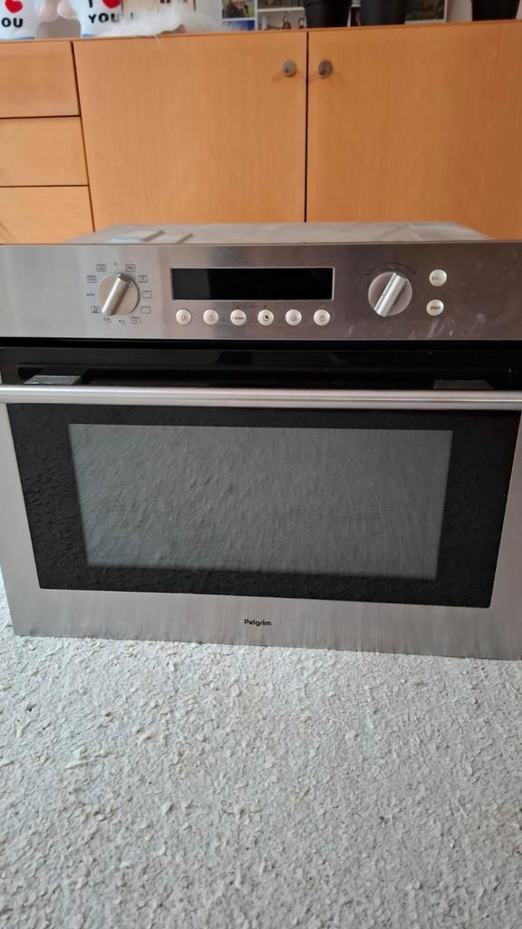 Combi oven-magnetron, Witgoed en Apparatuur, Ovens, Gebruikt, Inbouw, Oven met grill, 45 tot 60 cm, 45 tot 60 cm, Magnetronfunctie