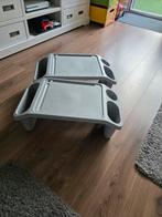 Grijze Bedtafel Dienbladen, Huis en Inrichting, Woonaccessoires | Dienbladen, Ophalen, Gebruikt, Rechthoekig, Kunststof