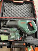 Te Koop Bosch schuurmachine en reciprozaag Groen in koffer, Ophalen, Gebruikt