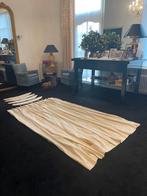 Mooie gordijnen in een room/beige streep., Ophalen of Verzenden, Zo goed als nieuw, Beige, 200 cm of meer