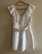 Mango witte playsuit mt S ZGAN, Kleding | Dames, Jumpsuits, Mango, Wit, Ophalen of Verzenden, Zo goed als nieuw
