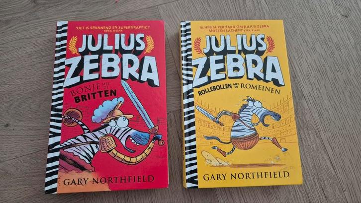 2 boeken van Julius zebra, Boeken, Kinderboeken | Jeugd | onder 10 jaar, Zo goed als nieuw, Fictie algemeen, Ophalen of Verzenden