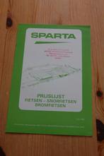 Prijslijst Sparta en Sachs brom- snor- fietsen 1980, Ophalen of Verzenden, Zo goed als nieuw