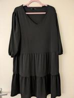 Zwarte Jurk met Volant Details, Zwart, Maat 46/48 (XL) of groter, Ophalen of Verzenden, Zo goed als nieuw