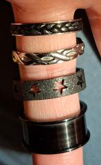 Ixxi basisring 10mm  maat 19 incl. plaatsbare 3 ringen., Sieraden, Tassen en Uiterlijk, Ringen, Ophalen of Verzenden, Zo goed als nieuw