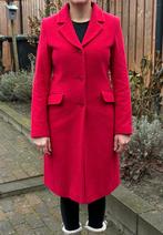 Rode wollen mantel Rick Cardona - maat 36, Kleding | Dames, Ophalen of Verzenden, Zo goed als nieuw, Maat 36 (S), Rood